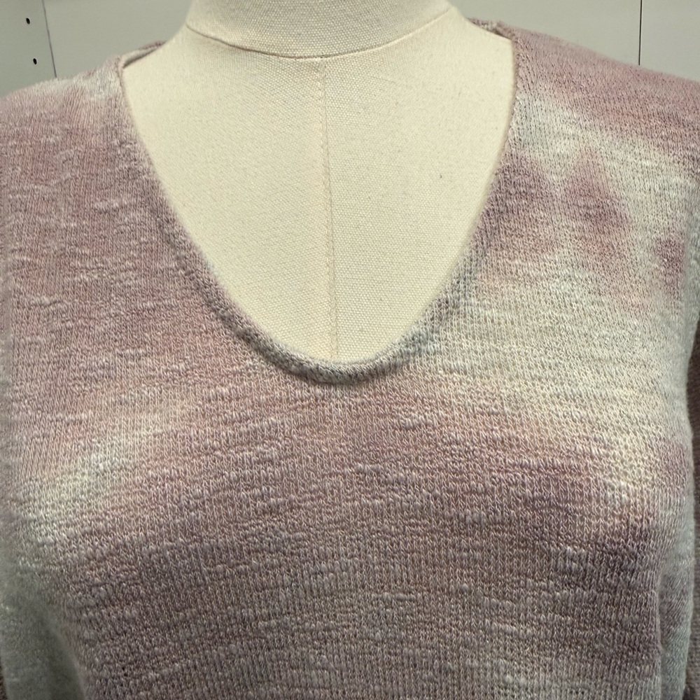 Women's Lavender Crew Neck Sweater - Picture 4 of 8